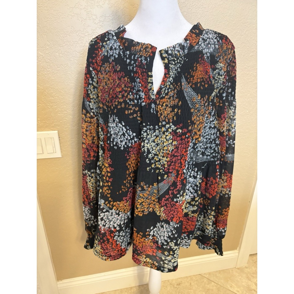 Anthropologie Akem + Kin Adria Floral Blouse, Medium